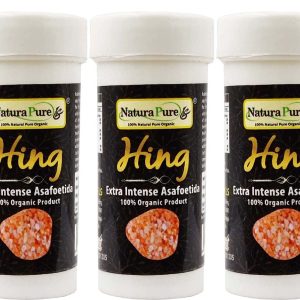 NATURAPURE LS 100% Pure Extra Strong Natural Asafoetida Hing - Organic (ISO Certified) Kadak Hing 10gram (Pack Of 3).