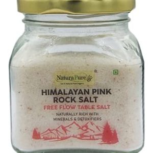 NATURAPURE LS - Himalayan Pink Rock Salt Naturally Rich with Minerals & Detoxifiers Salt - Glass Bottle 250gram.