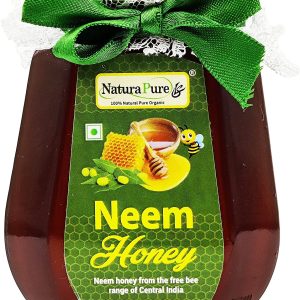 NATURAPURE LS - Raw Natural Unprocessed 100% Pure (ISO Certified) Neem Honey-The king of all Therapeutic Honey (Glass Bottle) 250Grams.